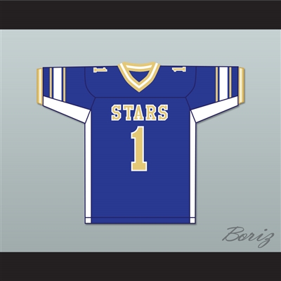 Larry Fitzgerald 1 Academy of Holy Angels Stars Blue Football Jersey