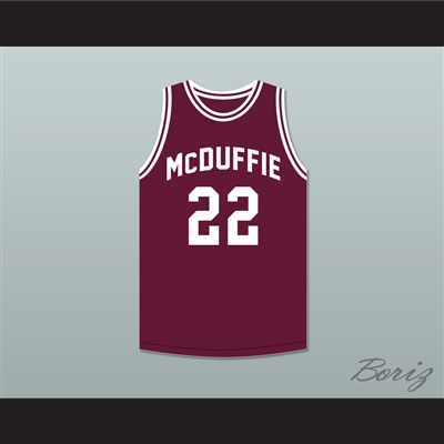 Larry Nance 22 McDuffie High School Fighting Scots Maroon Basketball Jersey