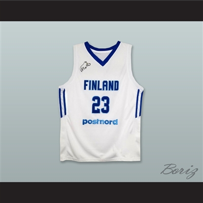 Lauri Markkanen 23 Finland National Team White Basketball Jersey