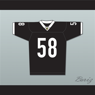 Luther 'Shark' Lavay 58 Miami Sharks White Trim Football Jersey Any Given Sunday Includes AFFA Patch