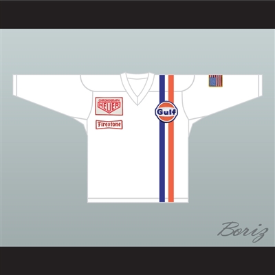 Steve McQueen Michael Delaney Le Mans Inspired Hockey Jersey