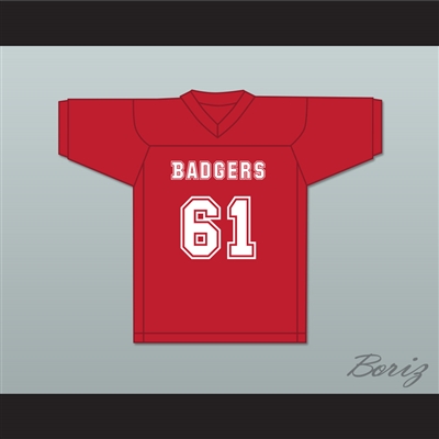 Ledbetter 61 Putnam Badgers High School Red Football Jersey The Turkey Bowl