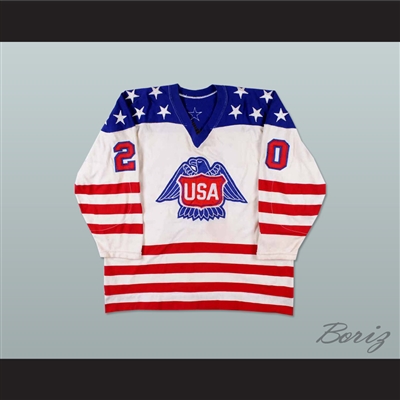 Lee Fogolin Team USA Canada Cup Hockey Jersey
