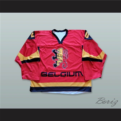 Legrand 20 Belgium Red Hockey Jersey