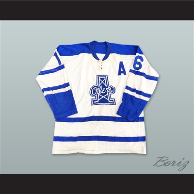 Len Comet Haley 16 Tulsa Oilers White Hockey Jersey