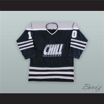 Len Soccio 10 Columbus Chill Black Hockey Jersey