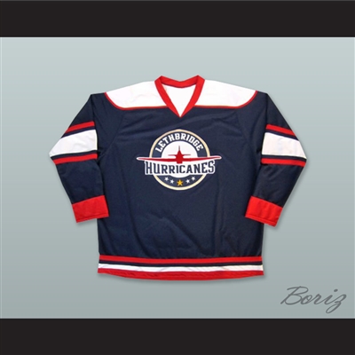 Lethbridge Hurricanes Navy Blue Hockey Jersey