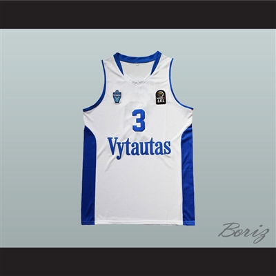LiAngelo Ball 3 Lithuania Vytautas White Basketball Jersey