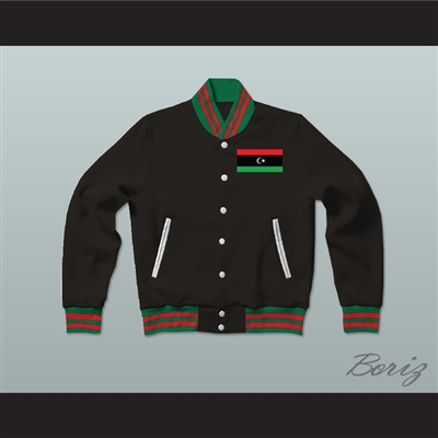 Libya Varsity Letterman Jacket-Style Sweatshirt