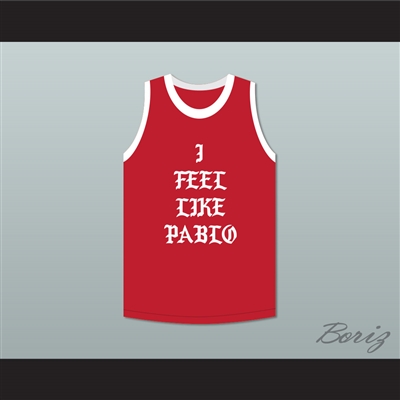 Pablo Escobar I Feel Like Pablo Red Basketball Jersey