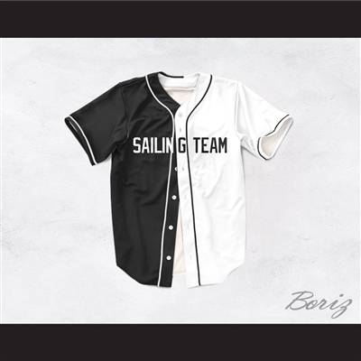 Lil Yachty Lil Boat 44 Sailing Team Black/White Dye Sublimation Baseball Jersey