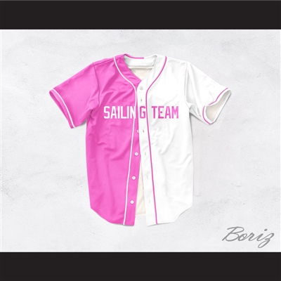 Lil Yachty Lil Boat 44 Sailing Team Pink/White Dye Sublimation Baseball Jersey