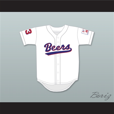Kenny 'Little Bitch' Scolari 23 Milwaukee Beers BASEketball White Baseball Jersey