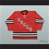 Long Island Ducks Red Tie Down Hockey Jersey