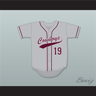 Lorenzo Cain 19 Madison County High School Cowboys Gray Baseball Jersey 1