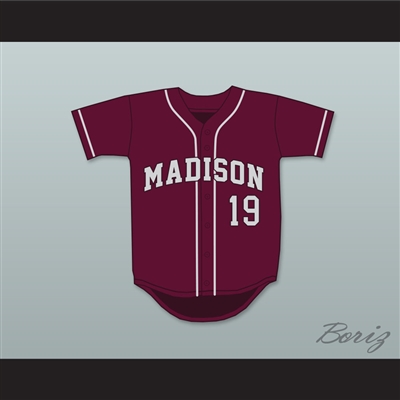 Lorenzo Cain 19 Madison County High School Cowboys Maroon Baseball Jersey 4