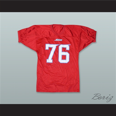 Lucas 76 Los Angeles Avengers Red Football Jersey
