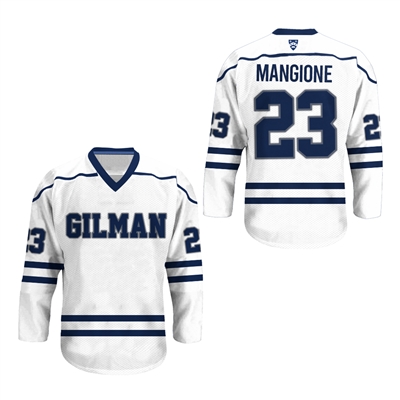 Luigi Mangione High school Hockey Sewn jersey