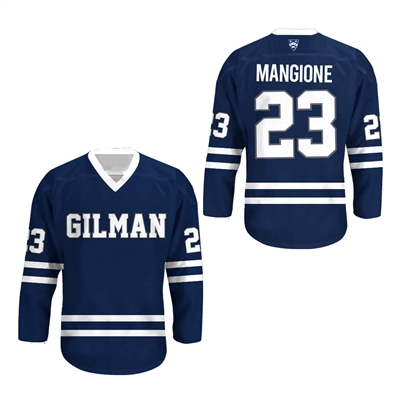 Luigi Mangione High school Hockey Sewn jersey