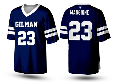 Luigi Mangione High school lacrosse Sewn jersey