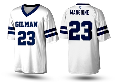 Luigi Mangione High school lacrosse Sewn jersey