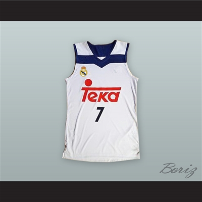 Luka Doncic 7 Real Madrid White Basketball Jersey