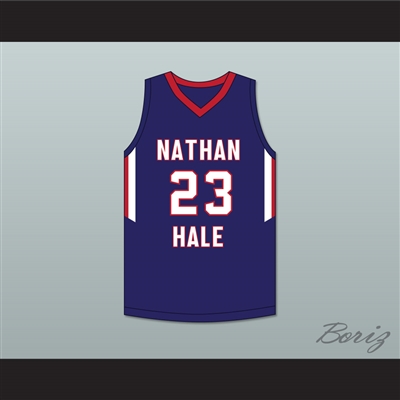 MarJon Beauchamp 23 Nathan Hale High School Raiders Navy Blue Basketball Jersey 1