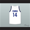 Moussa Diabate 14 IMG Academy White Basketball Jersey 1