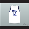 Moussa Diabate 14 IMG Academy White Basketball Jersey 2