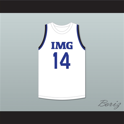 Moussa Diabate 14 IMG Academy White Basketball Jersey 2