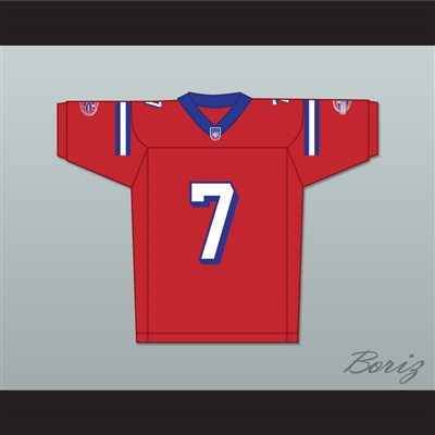 Brett Cullen Eddie Martel 7 Washington Sentinels Home Football Jersey The Replacements Includes League Patch 2
