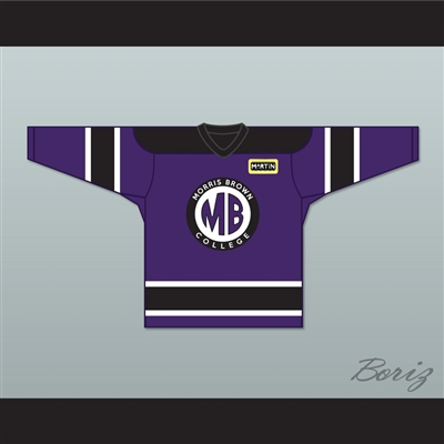Martin Lawrence Martin Payne 23 Morris Brown College Hockey Jersey with Patch