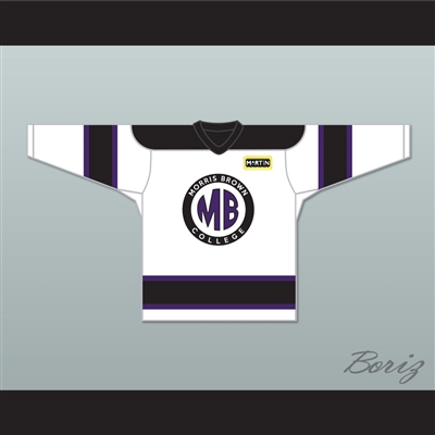 Martin Lawrence Martin Payne 23 Morris Brown College White Hockey Jersey with Patch