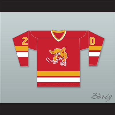 WHA 1976-77 Minnesota Fighting Saints Jack Carlson 20 Away Hockey Jersey