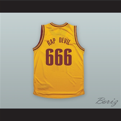MGK 666 RAP DEVIL Yellow Basketball Jersey