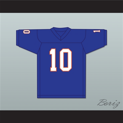 Mac Jones 10 The Bolles School Bulldogs Blue Football Jersey 1