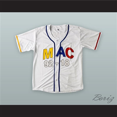 Mac Miller 92 White Baseball Jersey