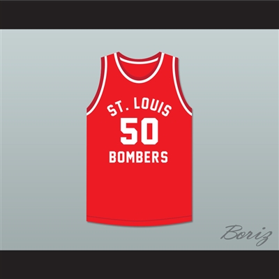 Ed Macauley 50 St. Louis Bombers Red Basketball Jersey