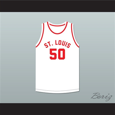 Ed Macauley 50 St. Louis Bombers White Basketball Jersey