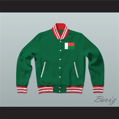 Madagascar Varsity Letterman Jacket-Style Sweatshirt