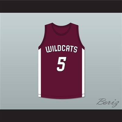 Patrick Mahomes 5 Whitehouse High School Wildcats Maroon Basketball Jersey 2