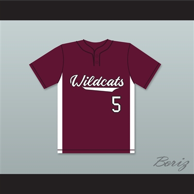 Patrick Mahomes 5 Whitehouse High School Wildcats Maroon Baseball Jersey 1
