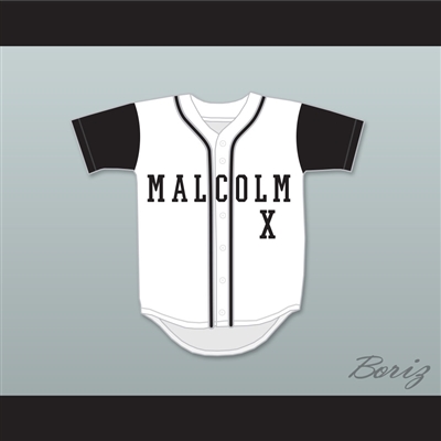 Malcolm X White Baseball Jersey A Different World