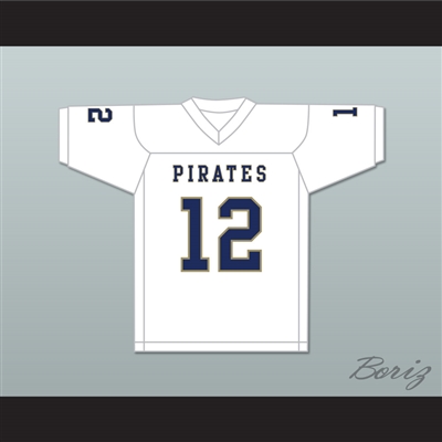 Malik Collins 12 Independence Community College Pirates White Football Jersey