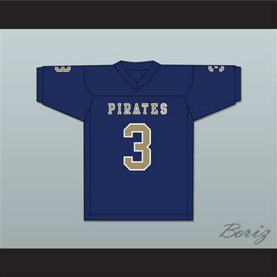 Malik Henry 3 Independence Community College Pirates Dark Blue Football Jersey