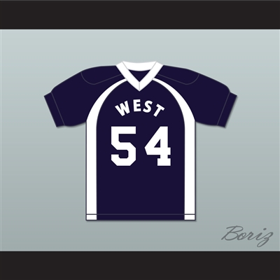 East/West College Bowl Scoish Velociraptor Maloish 54 West Football Jersey Key & Peele
