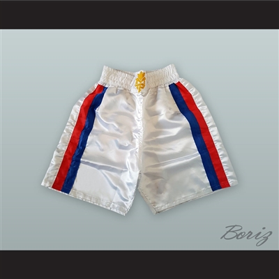 Manny Pacquiao White Boxing Shorts