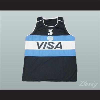 Manu Ginobili 5 Argentina Basketball Jersey