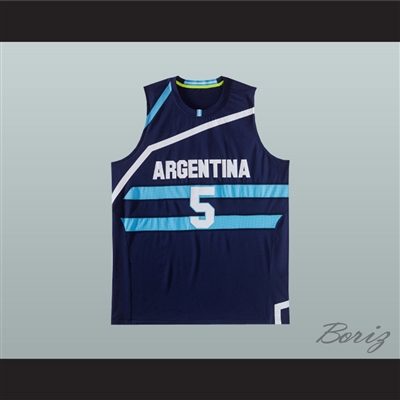 Manu Ginobili 5 Argentina Basketball Jersey