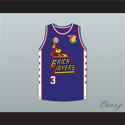 Stephon Marbury 3 Bricklayers Basketball Jersey 7th Annual Rock N' Jock B-Ball Jam 1997